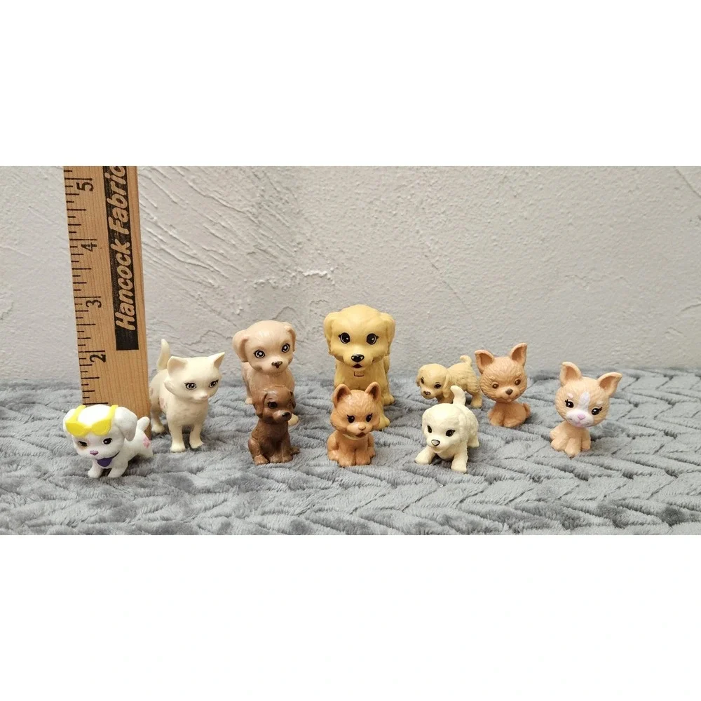 Barbie Doll Pets Mixed Figures Animals Dogs Cat‎ Lot of 10 Bundle